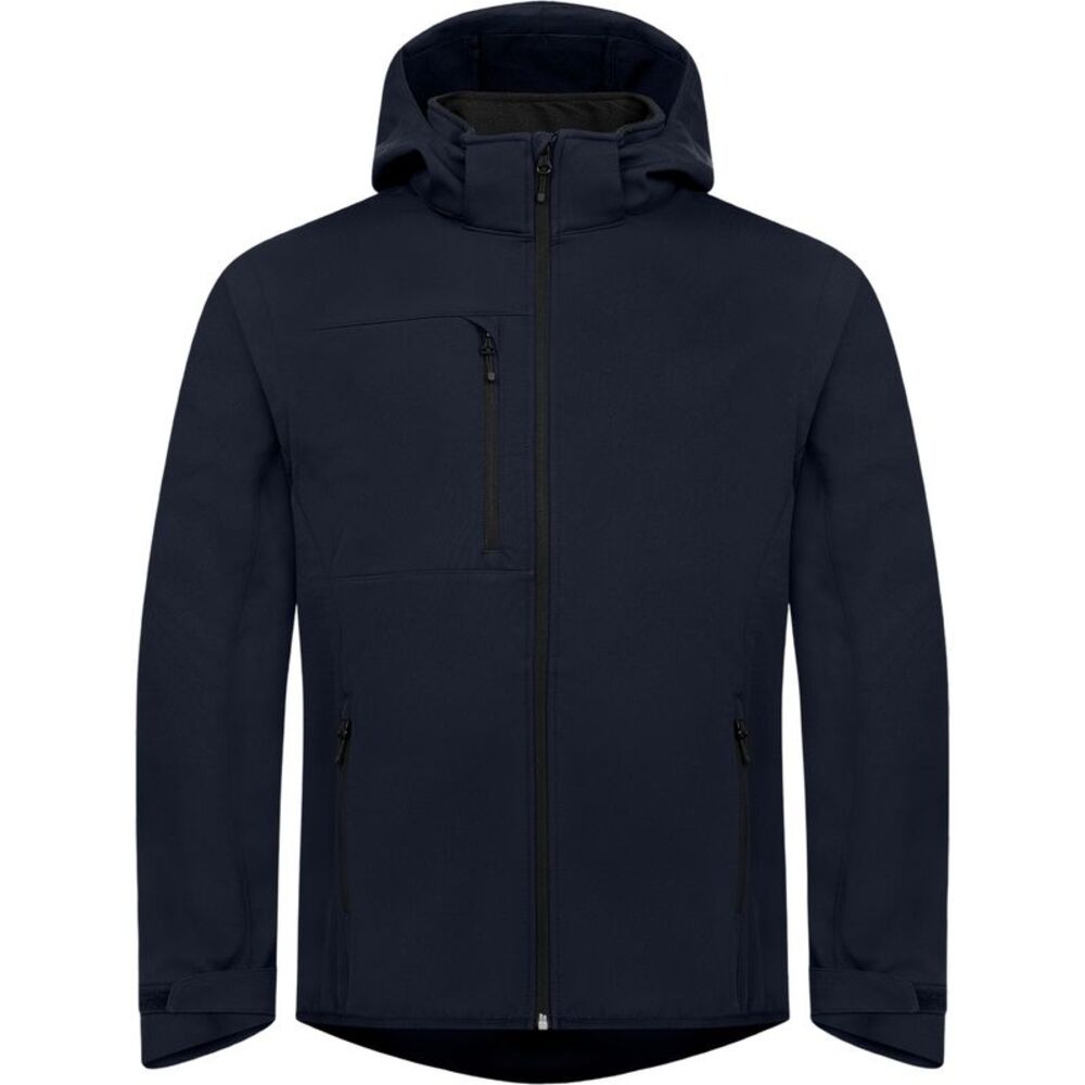 Clique Unisex Adult Classic 2 in 1 Zip-off Sleeves Soft Shell Jacket / Dark Navy